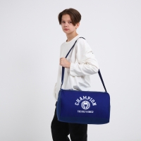 Сумка детская спортивная для мальчика &laquo;Чемпион&raquo;, 40х24х21, отд на молнии, синий