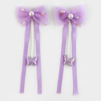 Заколки для волос с бантиком &laquo;Для сладкой девочки&raquo;,2 шт., 4 х 15 см