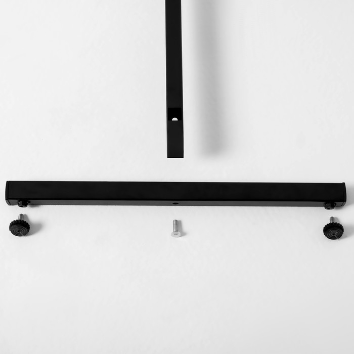 Вешало П образное размер L напольное с выносом 140×50×150 см, цвет чёрный Вешало П образное размер L напольное с выносом 140×50×150 см, цвет чёрный