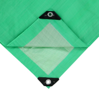 Тент защитный, 6 &times; 5 м, плотность 120 г/м&sup2;, УФ, люверсы шаг 1 м, зелёный