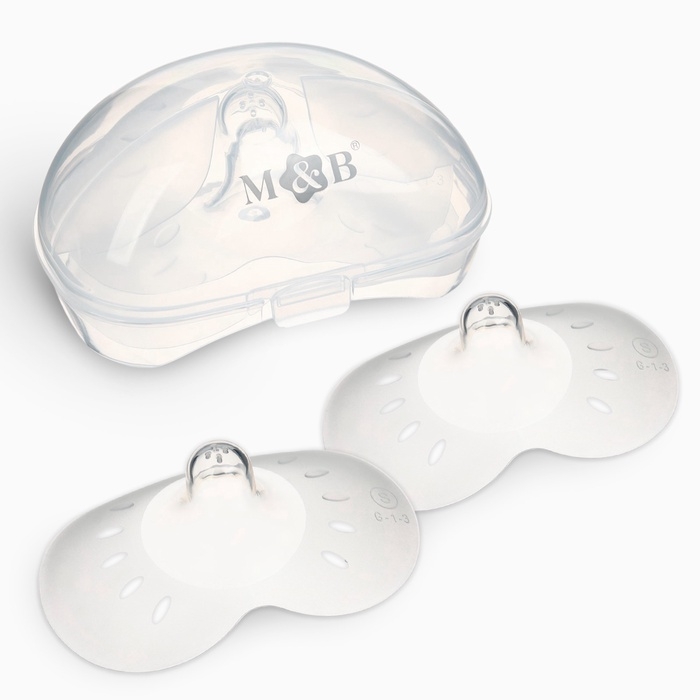 Набор накладок на грудь для кормления, 2 шт., размер S, в контейнере, Mum&Baby Набор накладок на грудь для кормления, 2 шт., размер S, в контейнере, Mum&Baby
