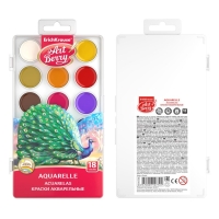 Акварель 18 цветов, ErichKrause ArtBerry, с УФ-защитой, без кисти, пластик, европодвес