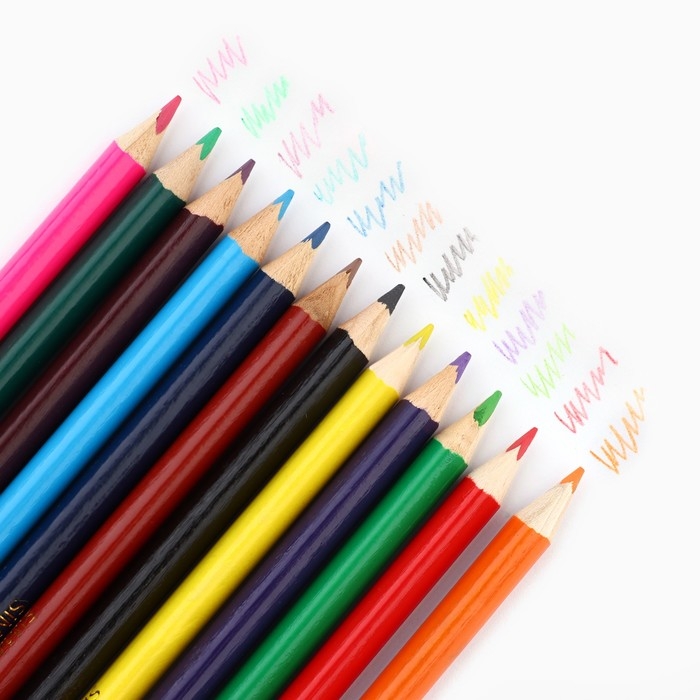 Цветные карандаши, 12 цв трехгранные ArtFox «Панда» Цветные карандаши, 12 цв трехгранные ArtFox «Панда»