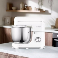 Миксер Kitfort КТ-3414, планетарный, 1300 Вт, 5 л, 8 скоростей, импульсный режим, белый Миксер Kitfort КТ-3414, планетарный, 1300 Вт, 5 л, 8 скоростей, импульсный режим, белый