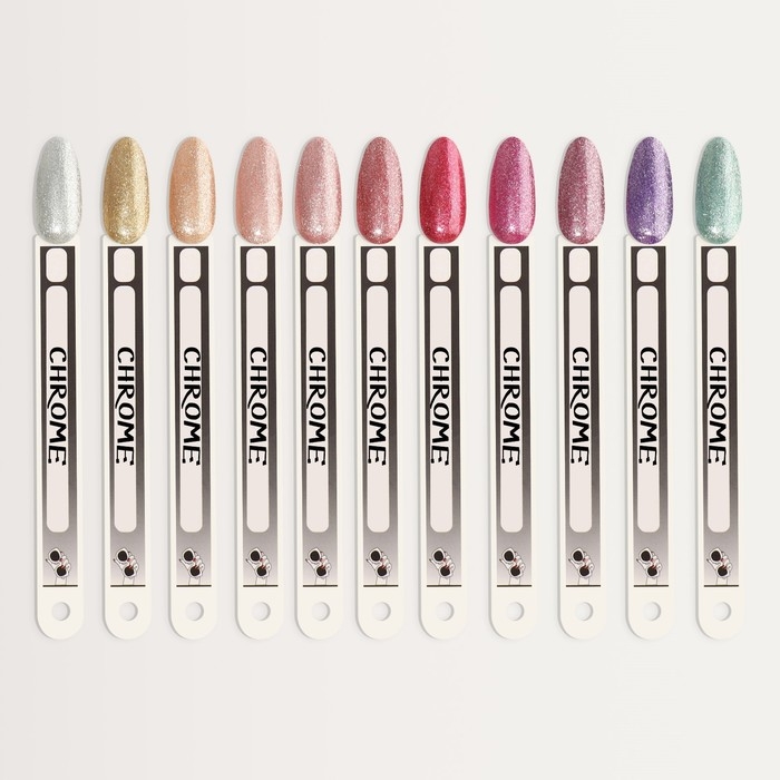 Гель лак для ногтей, &laquo;CHROME&raquo;, шиммерный, 3-х фазный, 8мл, LED/UV, цвет зелёный (023)