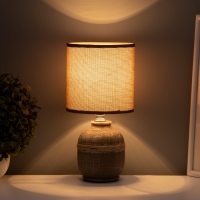 Настольная лампа "Шарлотта" Е14 40вт шоколадный 13х13х27 см