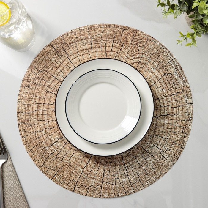 Салфетка сервировочная на стол &laquo;Палисандр&raquo;, d=36 см