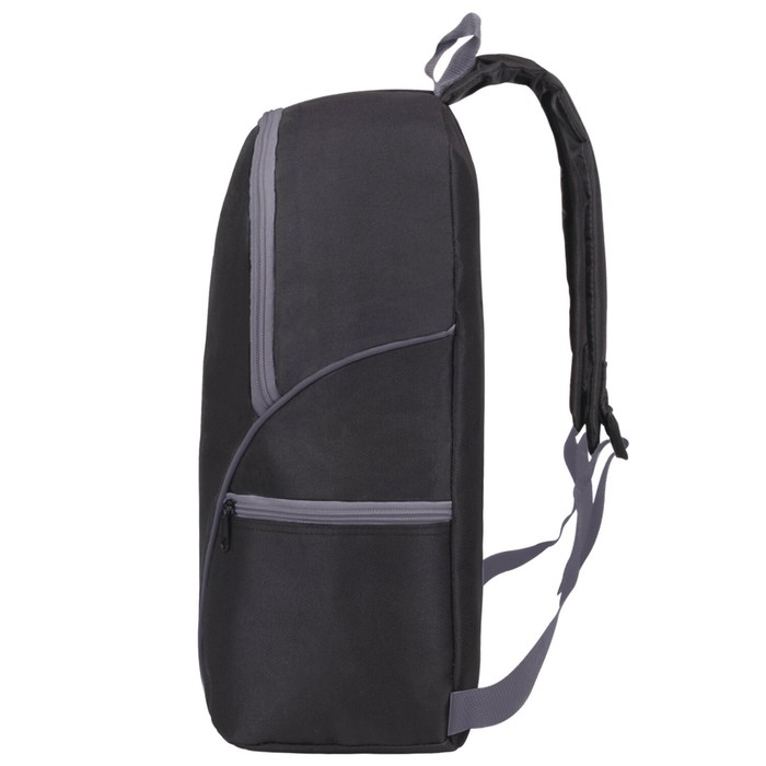 Рюкзак STAFF TRIP универсальный, 2 кармана, черный с серыми деталями, 40x27x15,5см, 270787 Рюкзак STAFF TRIP универсальный, 2 кармана, черный с серыми деталями, 40x27x15,5см, 270787