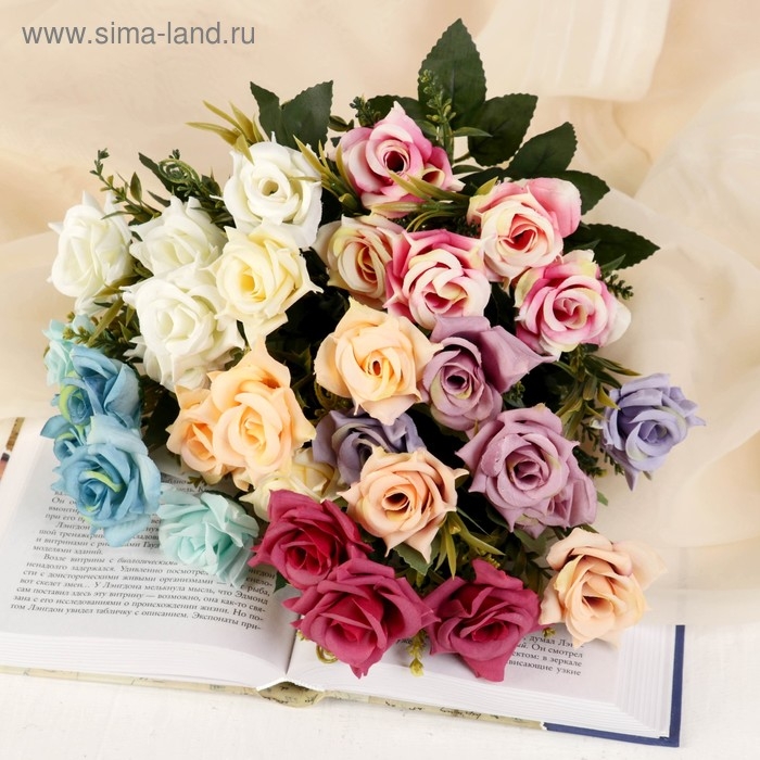 Букет Букет "Розы с завитками" 26 см, микс