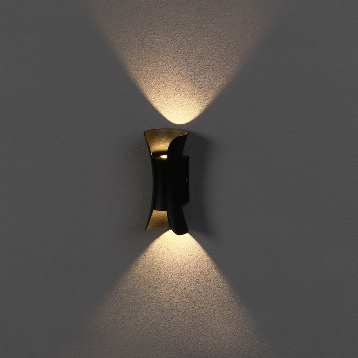 Светильник фасадный &laquo;Элегант&raquo;, FSD-091, 6 Вт, 3000К, IP65, 220 В, металл, черный