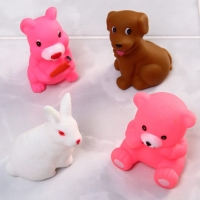 Набор резиновых игрушек для ванны &laquo;На острове&raquo;, с пищалкой, 8 шт, Крошка Я