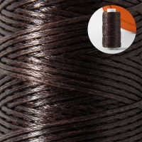 Нитки вощёные, плоские, 150D/16, 0,8 мм, 50 &plusmn; 2 м, цвет коричневый