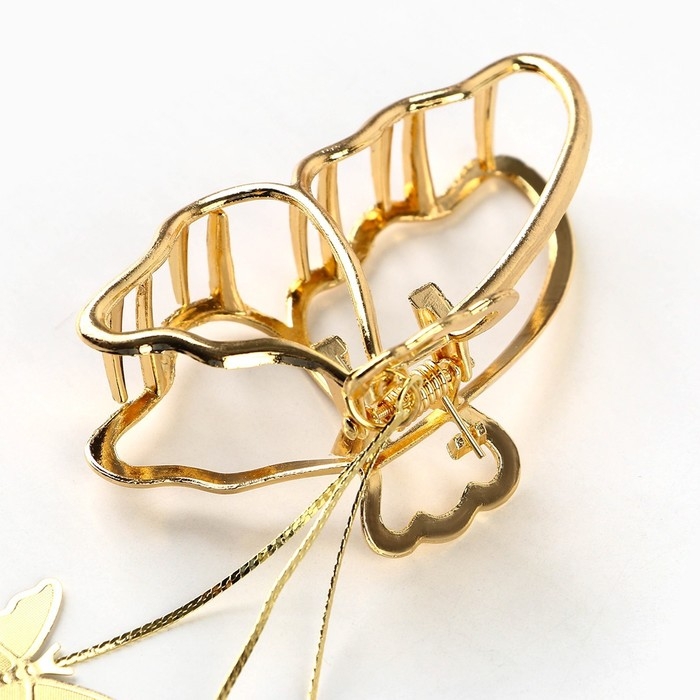 Краб для волос с цепочкой &laquo;Нежная как цветок&raquo;, 12 х 6 х 3 см