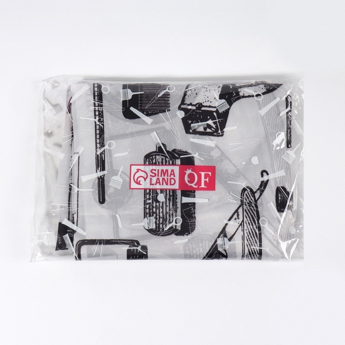 Пеньюар парикмахерский, цвет белый/чёрный Пеньюар парикмахерский, цвет белый/чёрный