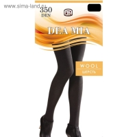 Колготки женские DEA MIA WOOL 350 ден цвет чёрный, р-р 4