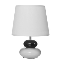 Настольная лампа "Баланс" Е14 40Вт бело-черный 17,5х17,5х23 см RISALUX Настольная лампа "Баланс" Е14 40Вт бело-черный 17,5х17,5х23 см RISALUX