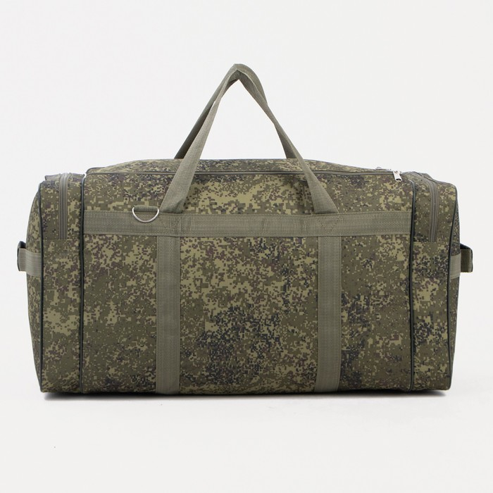 Сумка дорожная на молнии, 3 наружных кармана, длинный ремень, цвет хаки Сумка дорожная на молнии, 3 наружных кармана, длинный ремень, цвет хаки