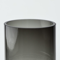 Ваза для цветов &laquo;Тренди&raquo; из черного стекла 20&times;9&times;9 см