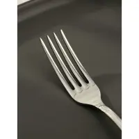 Вилка столовая &laquo;Посольская&raquo;, h=20 см, толщина 2,5 мм, цвет серебряный