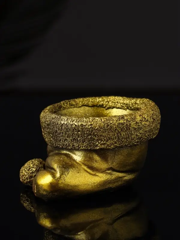 Подсвечник "Колпак" 9х7х5 см, золото