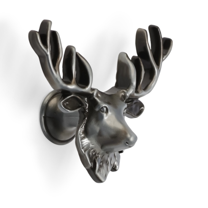 Ручка-кнопка CAPPIO PRO Ручка-кнопка CAPPIO PRO "Олень" 66 x 55 мм, цвет стар. серебро