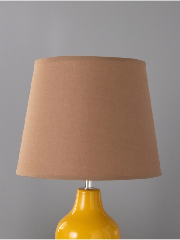 Настольная лампа "Анабелла" 1х15Вт Е14 желтый/бежевый 25х25х41см