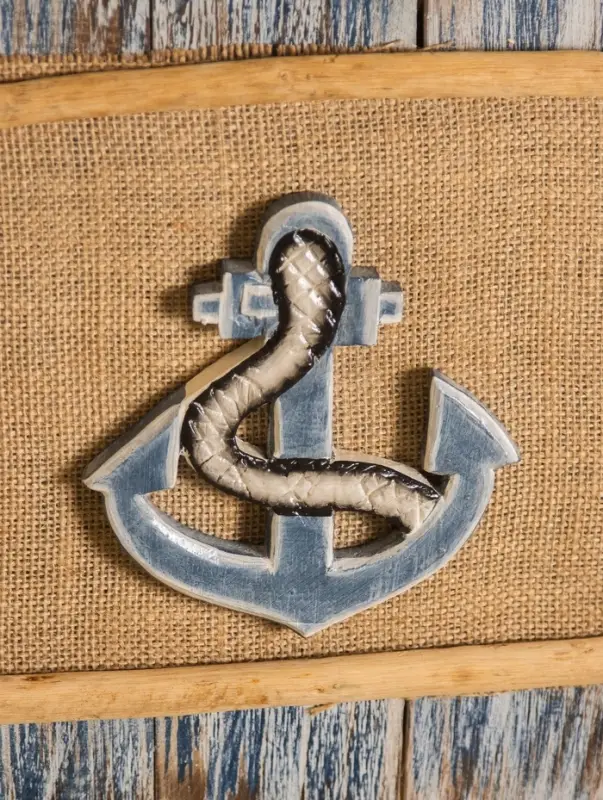 Панно плетёное &laquo;Якорь&raquo;, 25&times;4&times;55 см