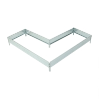 Грядка оцинкованная, Г-образная, 152 &times; 60 &times; 15 см, Greengo