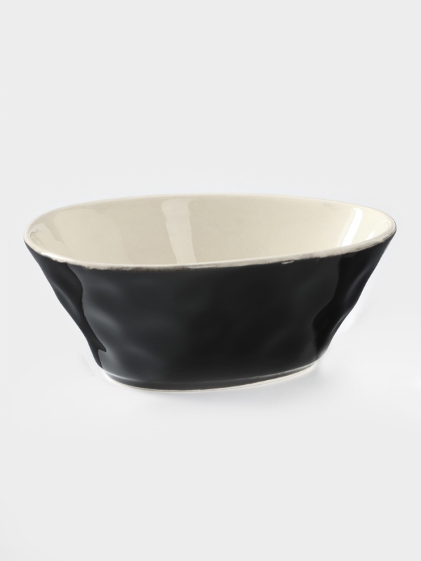 Набор чёрных тарелок, 4 предмета