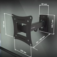 Кронштейн для телевизора GL-R3 10"-27" до 15кг