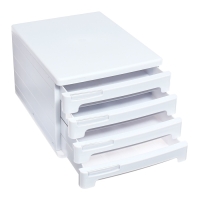 Файл-кабинет 4-секционный пластиковый ErichKrause "Classic", белый Файл-кабинет 4-секционный пластиковый ErichKrause "Classic", белый