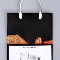 Пакет "Цветы/Город ", мягкий пластик, 26 x 23 см, 110 мкм МИКС