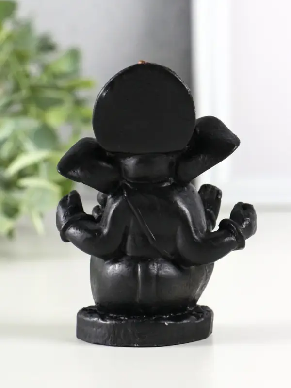 Фигура гипс "Ганеш" 9х8 см, черный