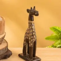 Сувенир "Жирафик" дерево 8х5х20 см, цв. бежево- коричневый