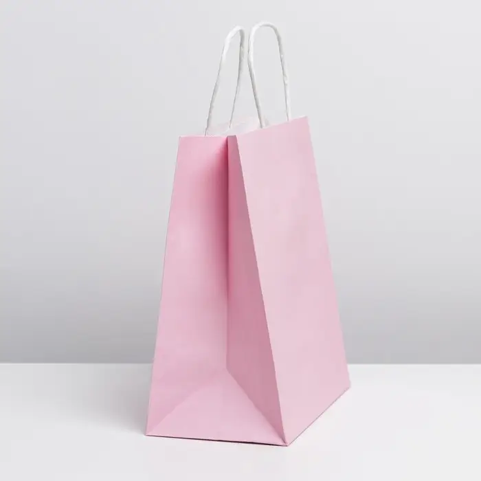 Пакет подарочный крафтовый, упаковка, Sweet, 22 х 25 х 12 см