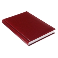 Ежедневник недатированный А5, 160 листов "Небраска", перфорация углов, бордовый