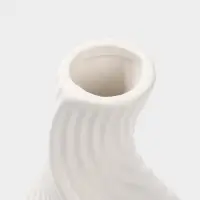 Ваза настольная керамика "Пласидо" 18х8 см, белый