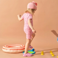 Купальный костюм детский Крошка Я &laquo;Цветочки&raquo; рост 98-104 см, розовый