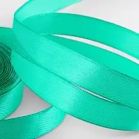 Лента атласная, 12 мм, 23&plusmn;1 м, бирюзовая №54