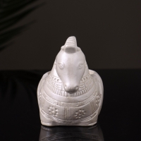 Кашпо "Лошадка с орнаментом" 8х9х6 см, перламутр