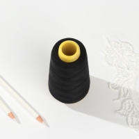 Нитки 20/2, 2700 м, цвет чёрный Нитки 20/2, 2700 м, цвет чёрный