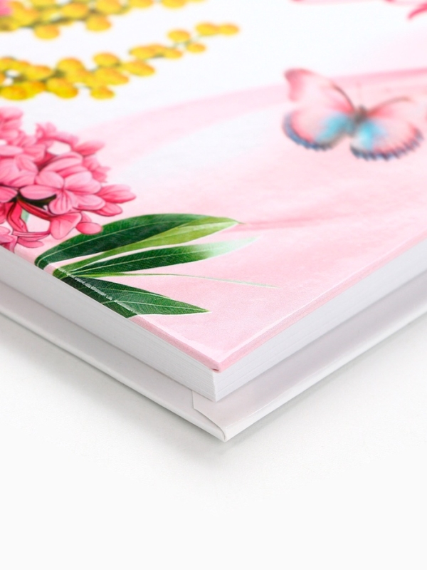 Ежедневник в твердой обложке А5, 80 л "С 8 Марта"