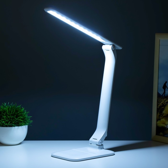 Настольная лампа "Вилман" LED 5Вт АКБ USB белый 28,8х31,5 см RISALUX