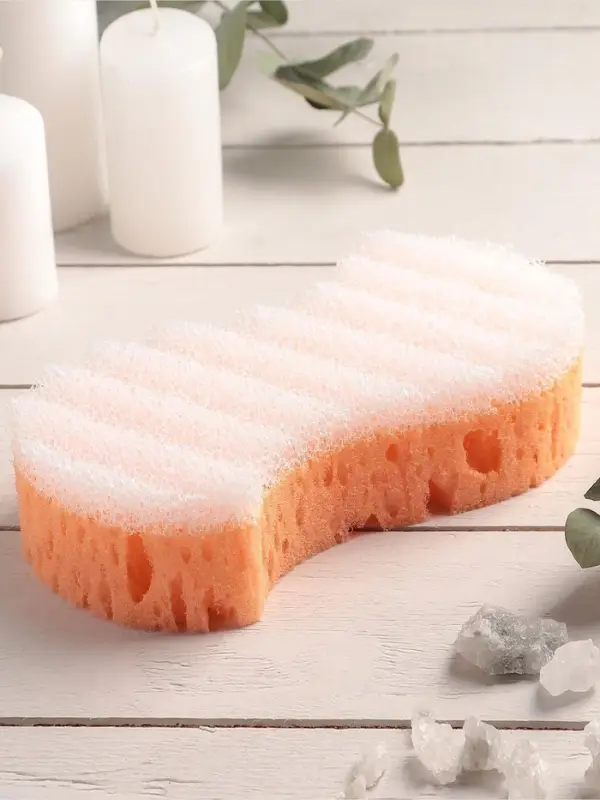 Губка для тела массажная &laquo;Наслаждение&raquo;, 18&times;9,5&times;5 см, цвет МИКС