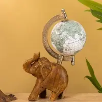 Глобус сувенирный, 11&times;8&times;21.5 см, подставка дерево