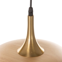 Светильник BayerLux ЭКО "Кен" 1х40Вт Е27 черный/коричневый 23х23х100см