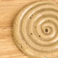 Подставка под благовония "Спираль" керамика, цв. тёмно-коричневый, 6х6х0,8 см