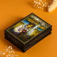 Шкатулка &laquo;Русская красавица&raquo;, 10&times;14 см, лаковая миниатюра