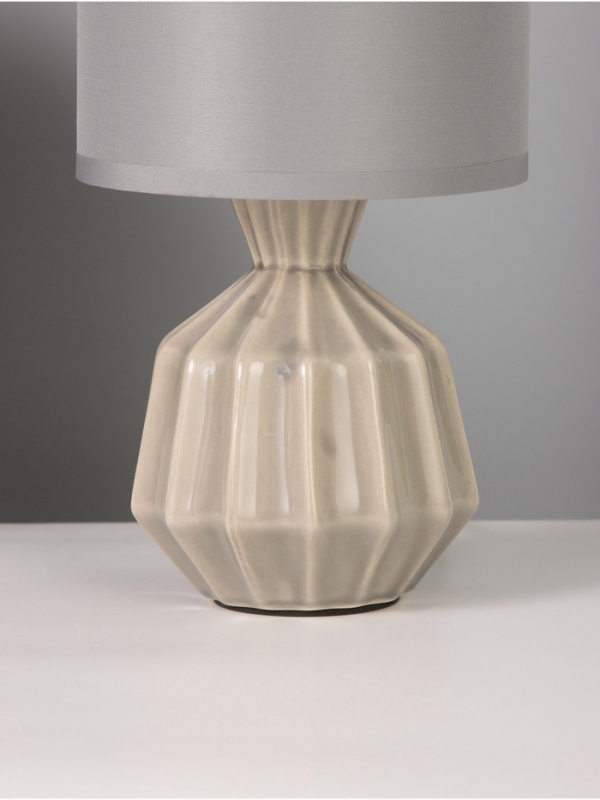 Лампа настольная "Центр" 40Вт Е14 серый 12х12х24см