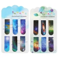 Набор магнитных закладок для книг Calligrata 6 штук, "Вселенная", МИКС